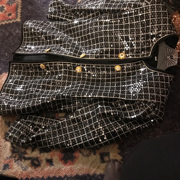 Karen Lawrence by Matthew size 14 Sequins Jacket Brand New MSRP:$1,275 - Picture 2 of 6